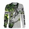Largemouth Bass Fishing tattoo lime green muddy camo Custom name All over print shirts – personalized fishing gift for men, women and kid – IPH1379