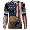 Flouder Fishing 3D American Flag Patriot Customize name All over print shirts – personalized Patriotic 4th of July fishing shirt gift for men, women and kid – IPH1167