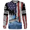 Blue Marlin Fishing American Flag Patriot Customize name All over print shirts – personalized fishing gift for men, women and kid – IPH1169