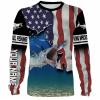 King Mackerel Fishing 3D American Flag Patriot Customize name All over print shirts – personalized Patriotic 4th of July fishing shirt gift for men, women and kid – IPH1161