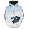 Blue catfish tournament fishing customize name all over print shirts personalized gift NQS196
