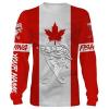 Rainbow Trout Fishing 3D Canadian Flag Customize name All over print shirts – personalized fishing gift for men and women and Kid – NQS489