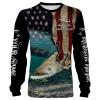 Sturgeon Fishing 3D American Flag Patriotic Customize name All over print shirts – personalized fishing gift for Adult and Kid – NQS517