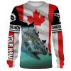 Chinook Salmon (King Salmon) Fishing 3D Canada Flag Patriot Custom name All over print shirts – personalized fishing gift for men and women – IPH1474