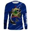 Vermont Flag 3D Fish hook Custom long sleeve performance Fishing Shirts fishing apparel – IPHW514