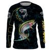 Rainbow Trout Fishing Customize Name performance fishing shirt long sleeves for Fishing lovers NQS1516