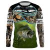 Largemouth Bass fishing team bass shirts for men camo Performance Long Sleeve Customize name personalized shirt for men, women and Kid – NQSD86