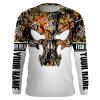 Fishing Fish Reaper Fish skull orange muddy camo customize name long sleeves shirts personalized fishing apparel gift for Fishing lovers – IPH1938