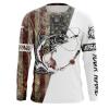 Redfish Fishing American Usa Flag Camo Custom Name Shirt, Performance Fishing Long Sleeves Fsd2564