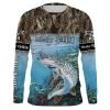 Musky (Muskie) Fishing Camo customize name long sleeves, Long sleeve hooded personalized gift for Fishing lovers – IPH1741
