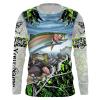 Rainbow Trout (Steelhead) Fishing green muddy camo customize name long sleeves shirts personalized fishing apparel gift for Fishing lovers – IPH1959
