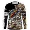 Brook Trout Fishing Camo customize name long sleeves, Long sleeve hooded personalized gift for Fishing lovers – IPH1671