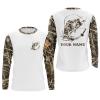 Largemouth bass fishing tattoo camo Customize name long sleeves personalized gift for fisherman- NQS920