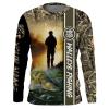 Walleye Fishing camo Shirts, Custom Walleye Long Sleeve Fishing Shirts NQS1755