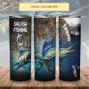 Sailfish Fishing Custom Name Skinny Tumbler