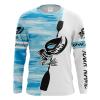 Kayak Fishing Lake Blue Camo Custom Name Shirt – Kayak Fishing Gifts For Men, Women Fsd2370
