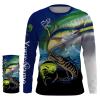 Mahi Mahi ( Dorado), Wahoo, Tuna fishing Customize name long sleeves personalized gift for fisherman- NQS824