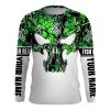Fishing Fish Reaper Fish skull green muddy camo customize name long sleeves shirts personalized fishing apparel gift for Fishing lovers – IPH1939