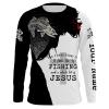 Easter gift ideas All I Need Today is a Little Bit of Fishing and a Whole Lot of Jesus Customize name long sleeves fishing shirts NQS1440
