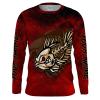 Fish Skeleton Custom Name Fishing Jerseys Quick-Dry Personalized Tournament Long Sleeve Bass Jersey Shirt Fsd2379