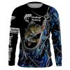 Walleye Fishing Fish hook blue muddy camo customize name long sleeves shirts personalized gift for Fishing lovers – IPH1801