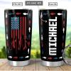 Personalized American Flag Hunting Fishing Pyz1612001 Stainless Steel Tumbler