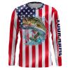 Personalized Bass fishing American flag Shirts – Fishing gifts for Men, Women and Kid – FSD1532