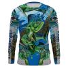 Mahi Mahi ( Dorado) Customize name long sleeves – personalized fishing performance shirt for men, women and Kid – NQS944