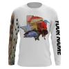 Texas Slam Fishing Redfish Puppy Drum, Speckled Trout, Flounder customize name long sleeves shirt personalized gift for Fishing lovers – NQS674