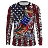 Fishing American Flag USA Bass Custom Name All Over Printed Shirts Fisherman Gift Ideas FSD1977