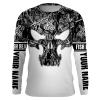 Gray muddy camo Fish Reaper Fish Skull Custom Long Sleeve Fishing Shirts, Fish on Clothing FEB21 – IPHW711