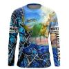 Custom Mahi Mahi Saltwater Fishing Shirts Blue camo Shirts Sun shirts – personalized Long sleeves fishing apparel gift for Fishing lovers – IPHW69