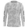 Personalized Fishing Performance Shirts, Water Surface White And Grey Fishing Long Sleeve, Fishing Jerseys Fsd2674