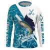 Sailfish Fishing Saltwater Camo Custom Name Performance Fishing Shirts – Personalized Gift Fsd2314