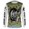 Largemouth Bass Fishing Scale fishing fish hook Customize Name 3D All Over Printed Shirts Personalized Fishing Gift – NQS1386