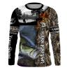 Bass Fishing Camo customize name long sleeves shirt personalized gift for Fishing lovers – NQS712