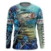 Custom Striped Bass Fishing Shirts Blue camo Shirts Sun shirts – personalized Long sleeves fishing apparel gift for Fishing lovers – IPHW253