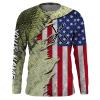 Bass Fishing American Flag Bass Scales Camo Custom Name 3D All Over Printed Shirts – Bass Fishing Gifts FSD1992