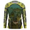Walleye fishing green camo scale Customize Name Long Sleeve personalized Shirt For Men, Women And Kid – NQS1379