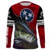 TN Bass Fihshing apparel Tennessee Flag Sun / customize name long sleeves shirts personalized Patriotic fishing clothing gift for adults and kids – IPH2084
