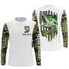 American Flag Largemouth Bass Fishing Custom Name 3D All Over Printed Shirts Personalized Fishing Gift FSD2029
