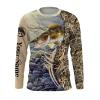 Walleye Fishing Camo customize name long sleeves, Long sleeve hooded personalized gift for Fishing lovers – IPH1682