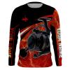 Fishing Reel Red And Black Performance Fishing Shirts Custom Name 3D All Over Printed Nqs2533