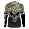 Custom Fishing Fish on camouflage Sun Shirts for men, women and kids – IPH2235