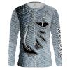 Salmon Fish Scale Fish Hook Custom Long Sleeve Fishing Shirts – Iphw1535