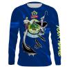 Maine Flag 3D Fish Hook Custom Long Sleeve performance Fishing Shirts – IPHW492