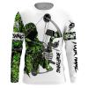 Green Muddy Camo Bowfishing Grim Reaper Custom Name 3D All Over Printed Shirts For Men Women FSD1945