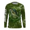 Crappie Fishing water pattern customize name long sleeves shirts personalized gift for Fishing lovers – IPH1790