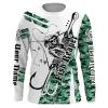 Fishing Fish reaper green military camo Customize name long sleeves, Long sleeve hooded personalized gift for Fishing lovers – IPH1868