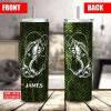 Personalized Bass Scale Fishing Skinny Tumbler